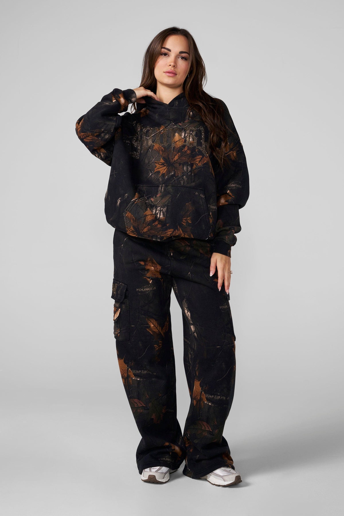 W5168 - Camo Bling Hoodie