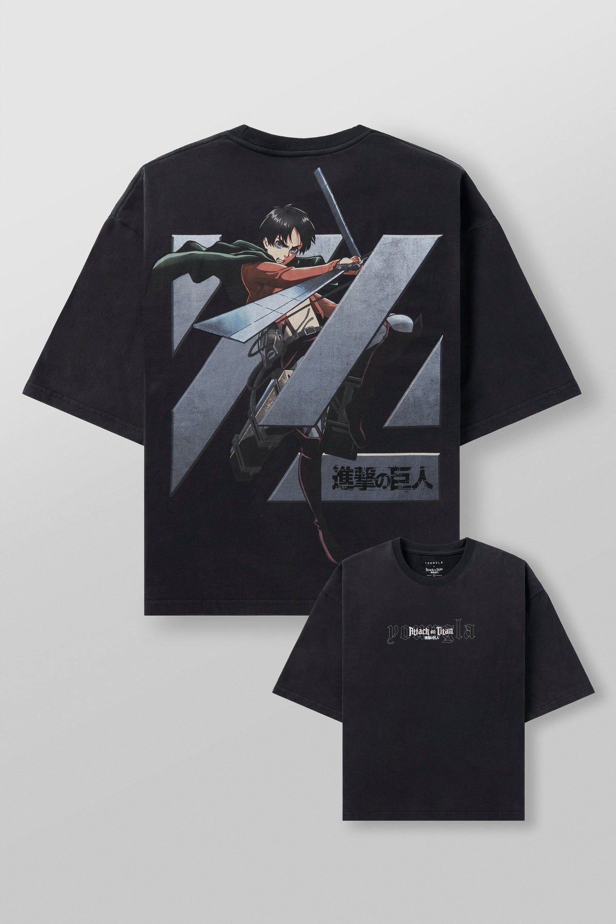 4186 - AOT©  x YLA Cropped Tees