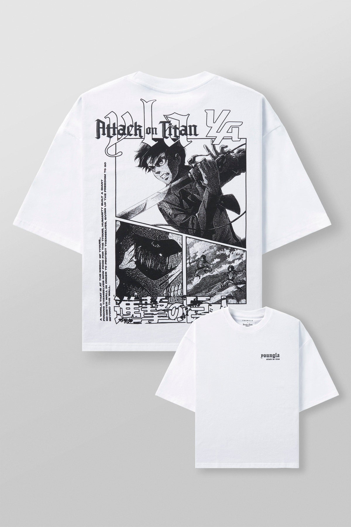 4186 - AOT©  x YLA Cropped Tees