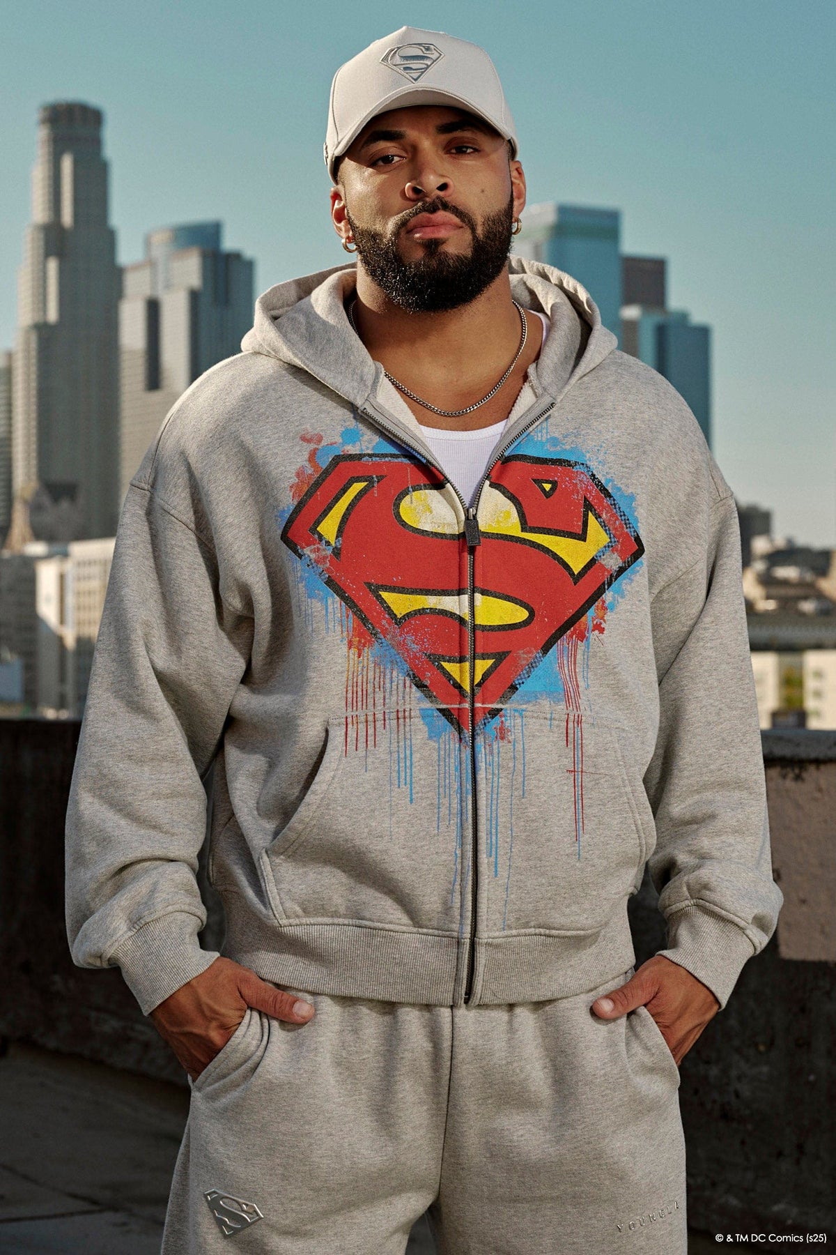 5011 - Superman Drip Zip-Ups